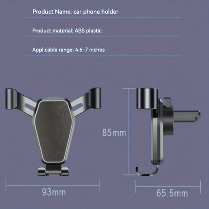 Anti-Shake Gravity Car Phone Holder for Secure Navigation