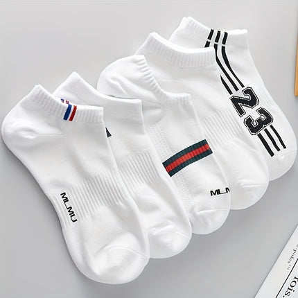 Number & Letter Ankle Socks Set