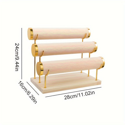3-Tier Velvet Bracelet Organizer