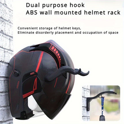 Wall-Mounted Motorcycle Helmet Hook – Multipurpose Storage