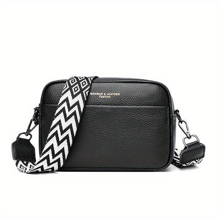 Simple Leather Crossbody with Guitar Strap