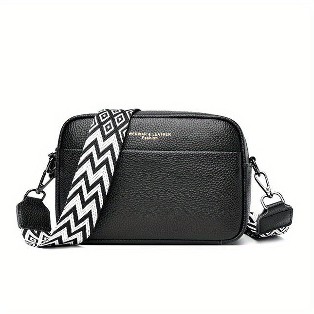 Simple Leather Crossbody with Guitar Strap