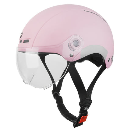 PEMILA Adult Bike Helmet with Visor – Safe & Stylishntain Cycling Helmet, Size L (57-63cm) - Black