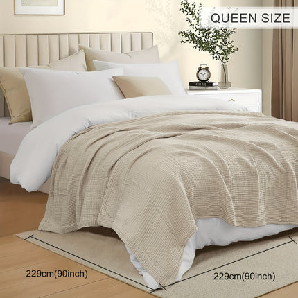 Luxurious 100% Muslin Reversible Comforter – All-Season Quilt