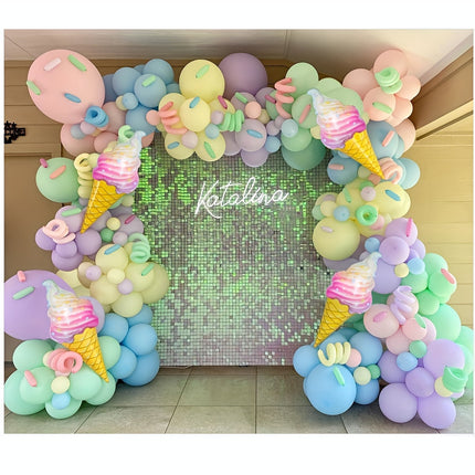 143pcs Summer Ice Cream Birthday Party Decorations