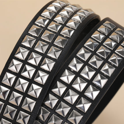 Black Punk Rock Studded Belt
