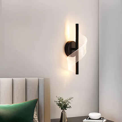 Chic S-Shaped LED Wall Light - Modern Acrylic Design