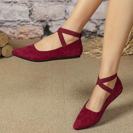 Elegant Crisscross Ballet Flats
