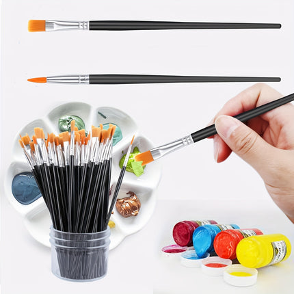 100pc Nylon Paintbrush Set