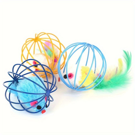 Interactive Cat Toy with Feather Tail – Endless Fun - Monti Bargains