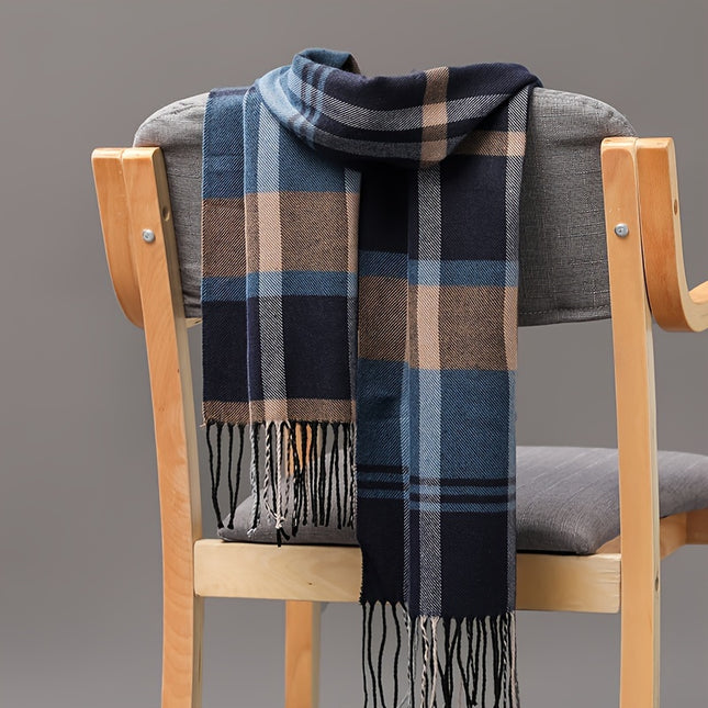 Festive Plaid Scarf – Winter Warmth - Monti Bargains