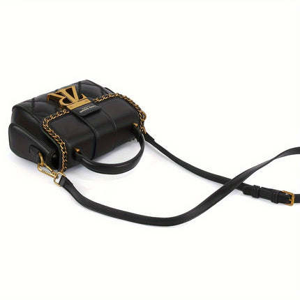 Mini Quilted Metal Crossbody Bag