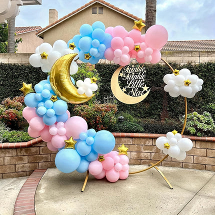 135pcs Baby Gender Reveal Balloon Arch Set