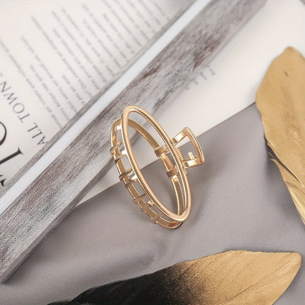 Hollow Heart Metal Hair Clips