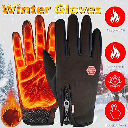 Winter Gloves for Riding – Warm, Windproof, Non-Slip Grip