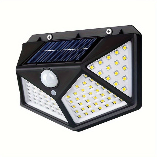 100LED Solar Induction Wall Light - Outdoor Human Body Sensor