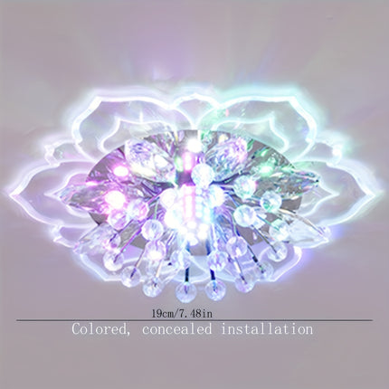 Modern Crystal Petals LED Ceiling Light - Elegant Indoor Fixture