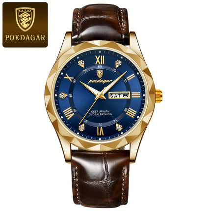 Casual Luminous Dual Calendar Quartz Watch