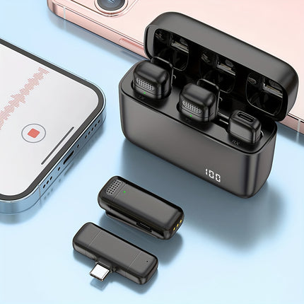 Wireless Lavalier Microphone – Perfect for Clear Vlogs & Podcasts!