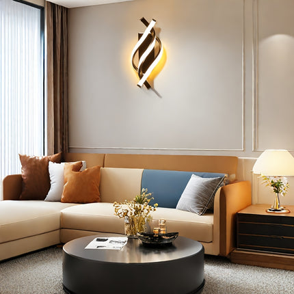 Modern LED Wall Sconce - Cast Iron, Warm White Lighting
