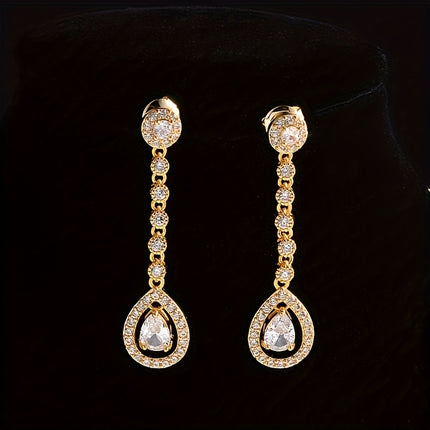 Luxurious Teardrop Zirconia Set