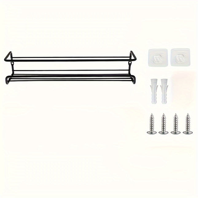 Iron Art Wall-Mounted Spice Rack – No Punching