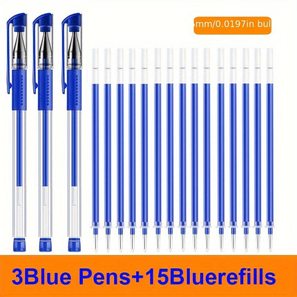18pcs Gel Pen Set - Vibrant Ink