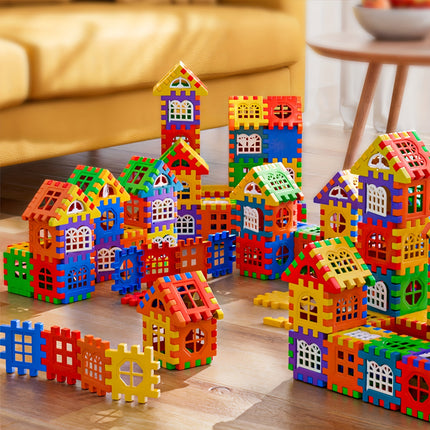 100Pcs House Assembly Building Blocks – Creative DIY Toy - Monti Bargains