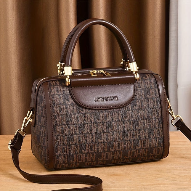 Fashionable Boston Tote – Chic Crossbody Bag for Moms - Monti Bargains