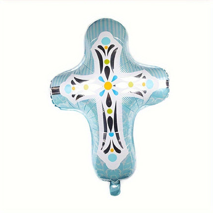 1pc Baptism Cross Balloons For Holy Communion