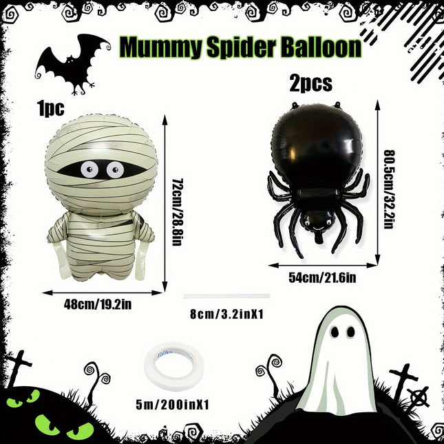 3-Piece Halloween Balloon Set