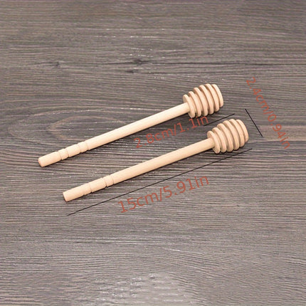 2-Pack Wooden Honey Dipper Sticks
