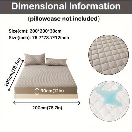 3-Layer Quilted Waterproof Fitted Sheet Protector