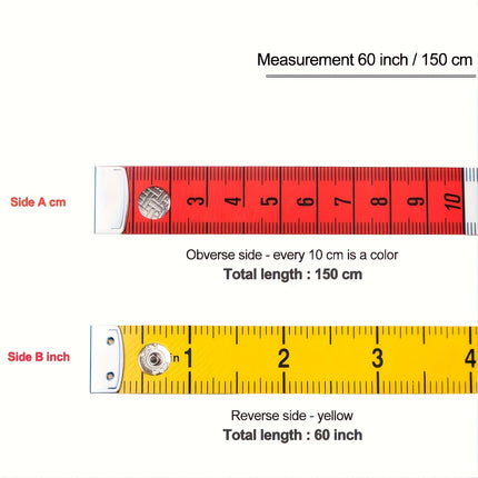 60-Inch Precision Tape Measure with Buckle