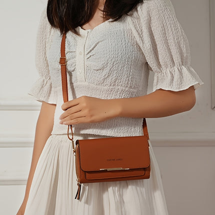 Elegant RFID Square Crossbody Phone Bag
