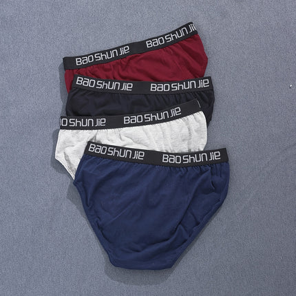 4 Pcs Men's Cotton Briefs