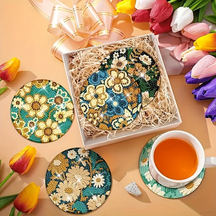 8pcs DIY Diamond Art Coasters