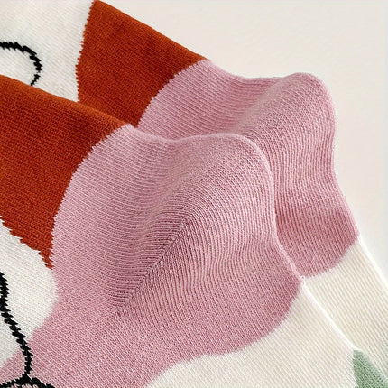 5 Pairs Oil Painting Mid-Tube Socks