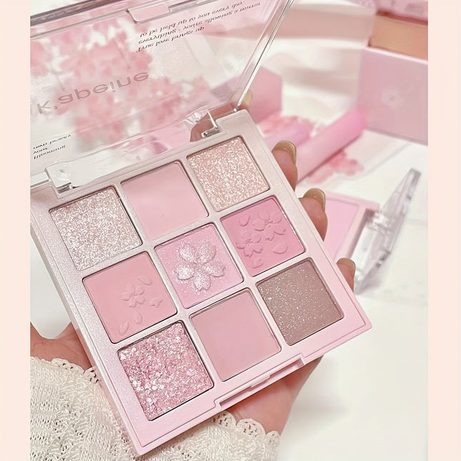 9-Color Chocolate Brown Eyeshadow Palette