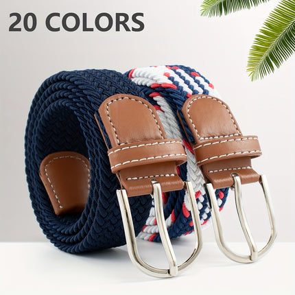 Unisex Elastic Canvas Golf Belt