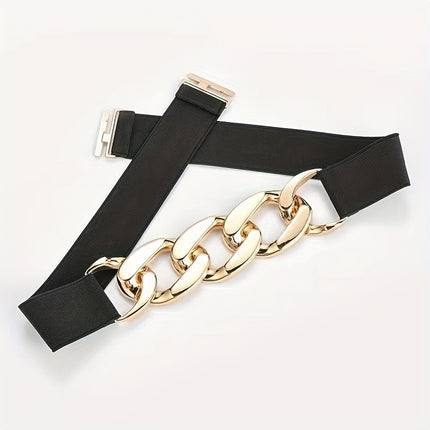 Golden Chain Wide Waist Belt
