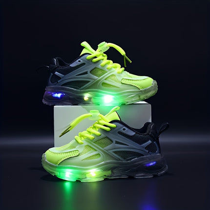 Glowing Two-Tone Athletic Shoes