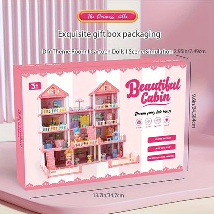 Deluxe 4-Story Dollhouse Playset – Magical Pretend Play Fun