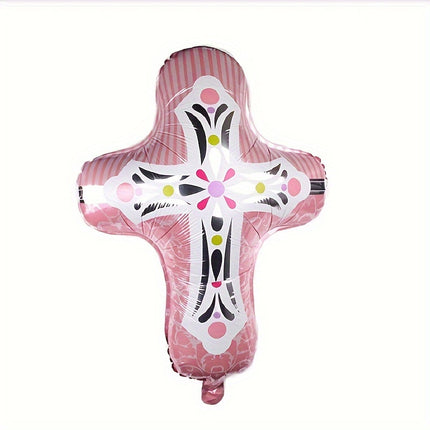 1pc Baptism Cross Balloons For Holy Communion