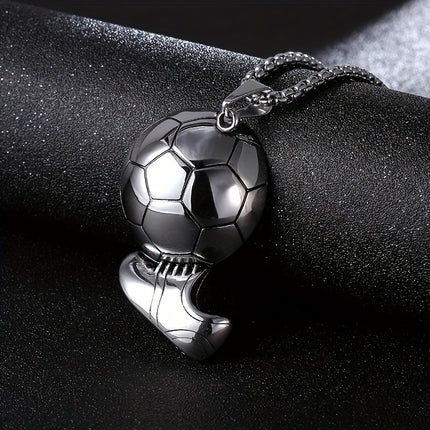 Football Sports Alloy Pendant Necklace