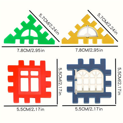 100Pcs House Assembly Building Blocks – Creative DIY Toy - Monti Bargains