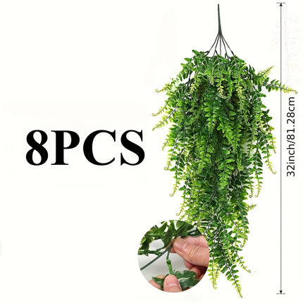 Simulated Green Grass Wall Hanging Set