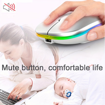 Ergonomic RGB Silent Mouse - Monti Bargains
