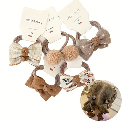 10pcs Cute Bowknot Hair Bands
