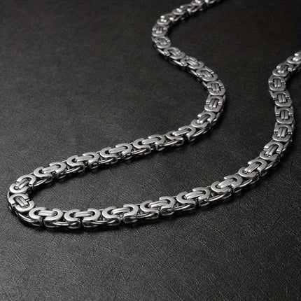 Stylish Stainless Steel Flat Chain Set